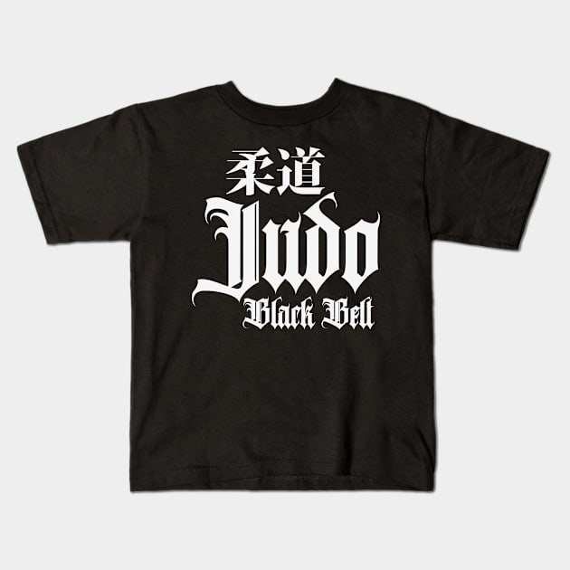 Judo Black Belt Master Kids T-Shirt by CTShirts